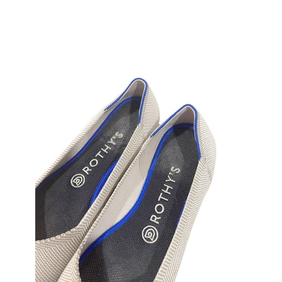 Rothy's Womens RoundToe Gray Birdseye Ballet Flat Shoes Size 7.5 Slip On - Picture 3 of 7